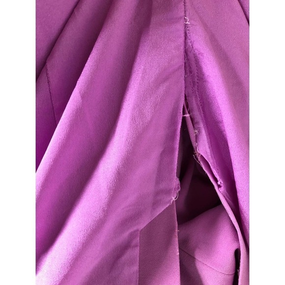 Halston Heritage Strip Back Dress Lilac 8 - Picture 12 of 15